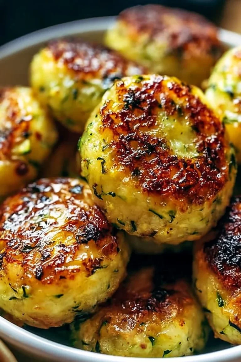 Boules de courgettes au four croustillantes et savoureuses
