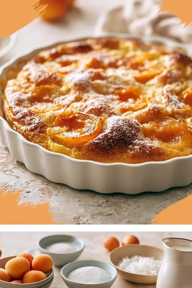 Delicious clafoutis aux abricots, a traditional French fruit dessert.