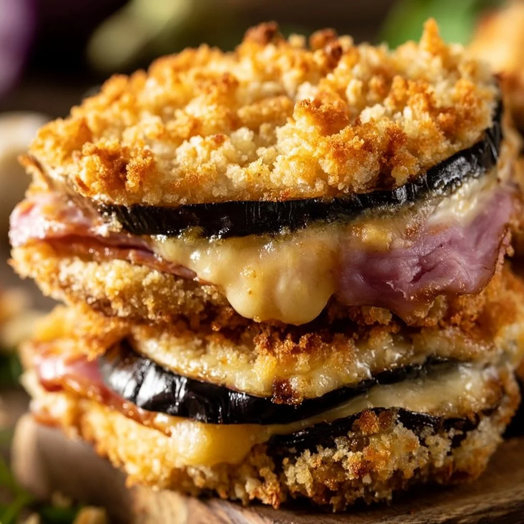 Cordon Bleu Végétarien savoureux et croustillant servi dans une assiette élégante.