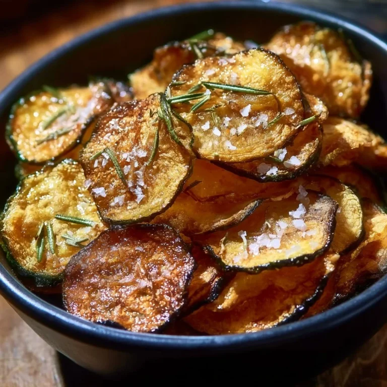 Chips de courgette croustillantes et dorées au four