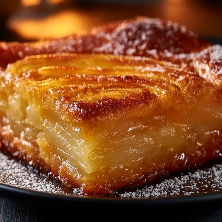 Fondant aux pommes moelleux et savoureux sur une assiette