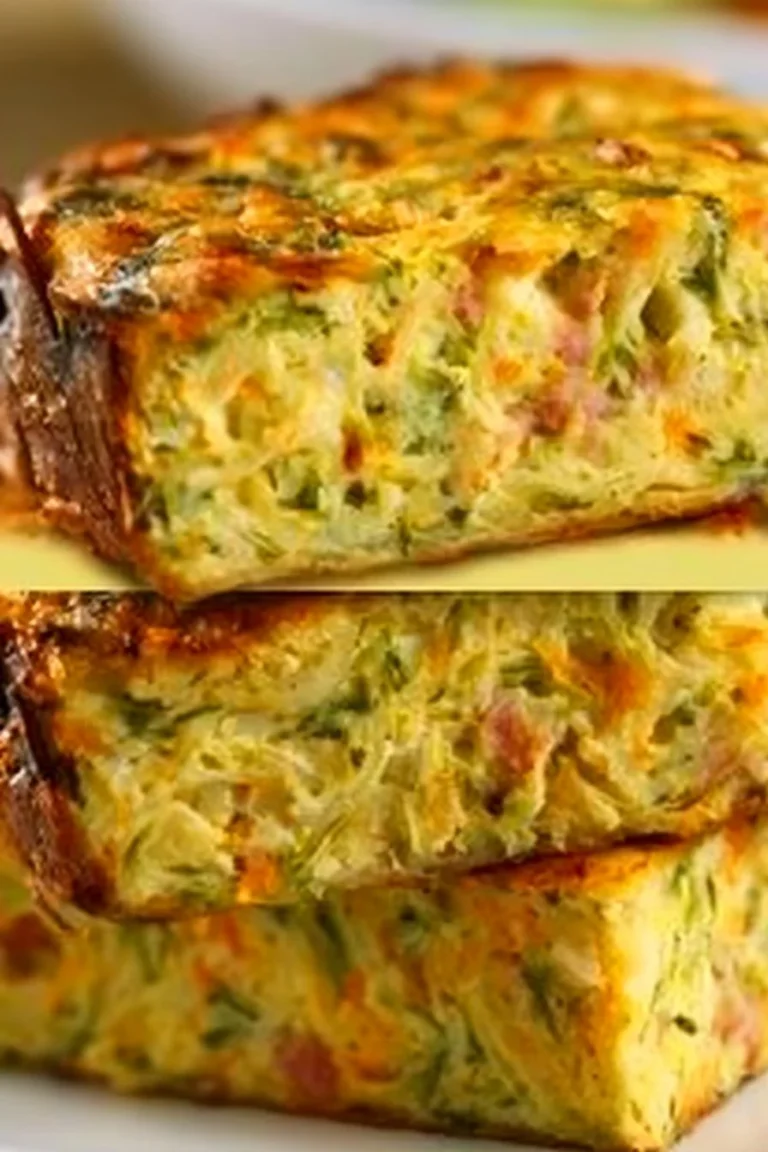 Gâteau de Légumes fait maison, healthy et savoureux, prêt à être dégusté au four