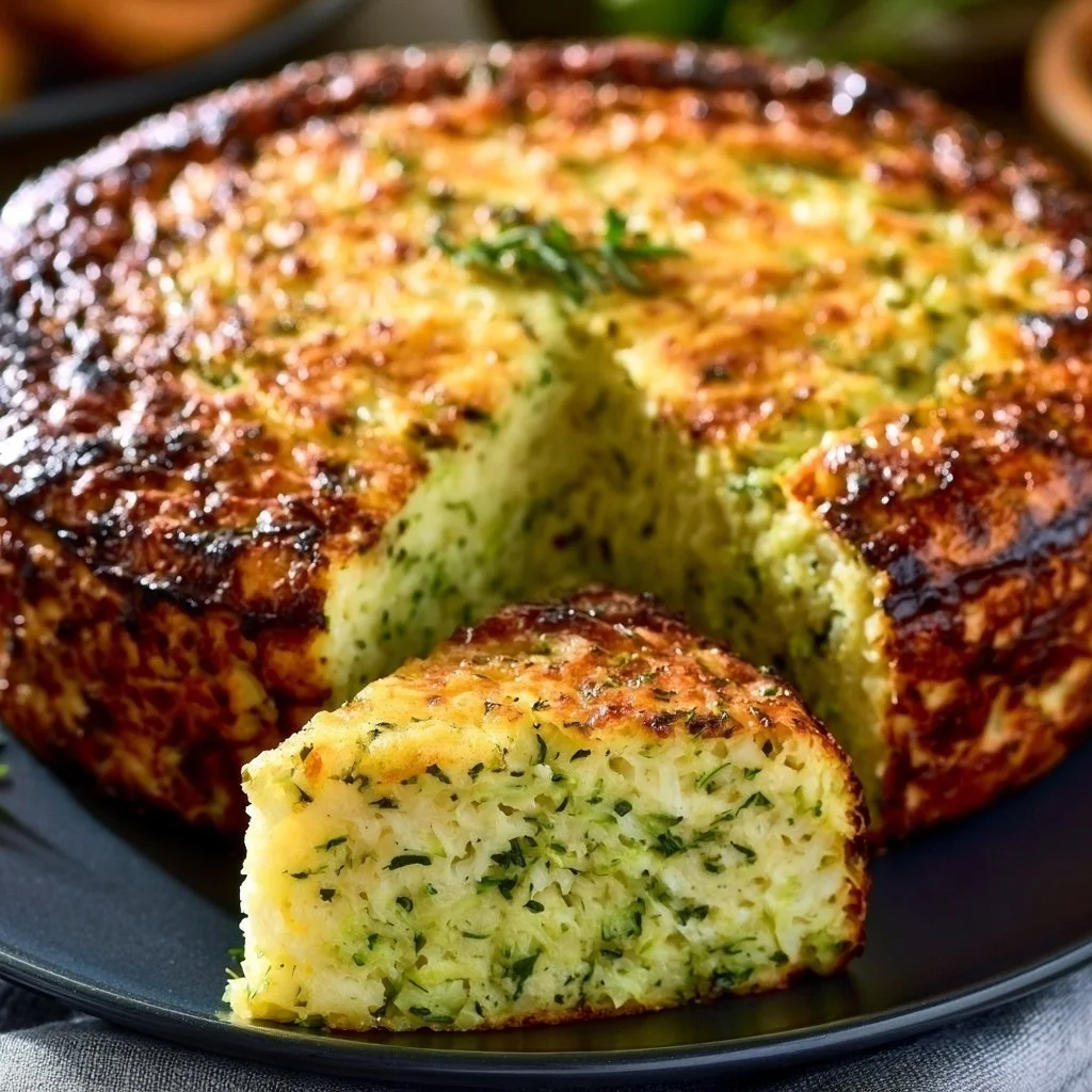 Gâteau salé aux courgettes et parmesan