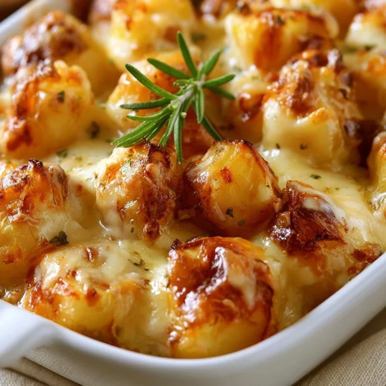 Gratin de pommes de terre aux oignons français, plat savoureux et réconfortant
