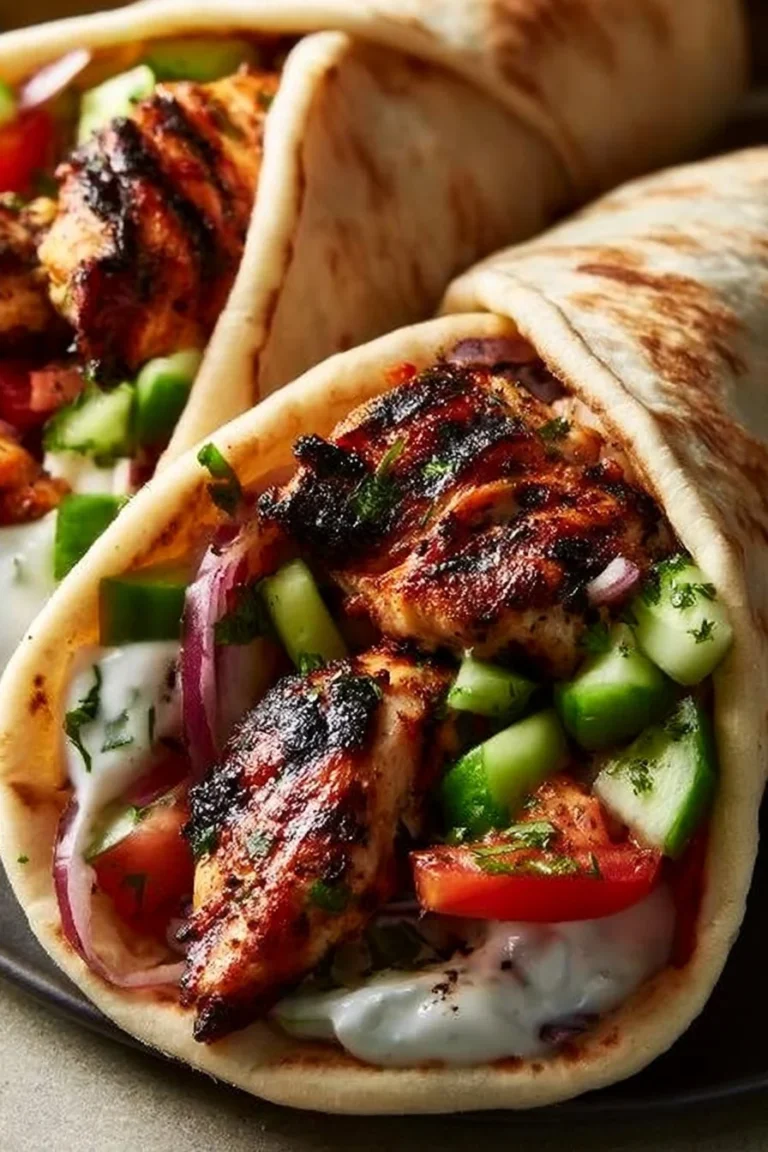Assiette de gyros grecs authentiques avec viande, légumes et sauces