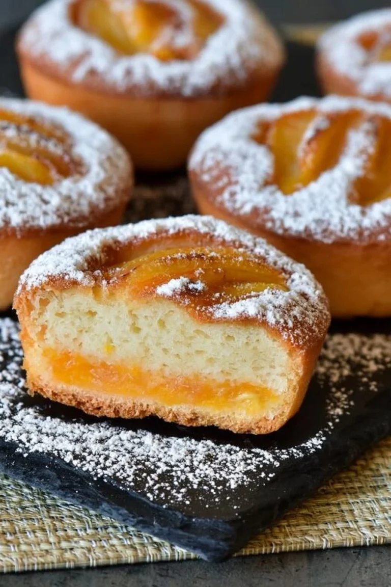 Moelleux abricots aux amandes sur une assiette, dessert savoureux et moelleux, recette facile.