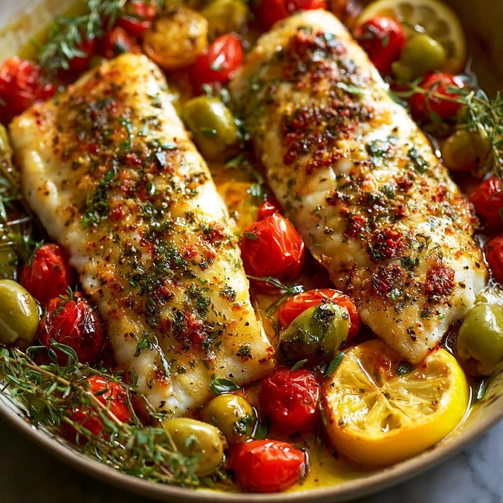Poisson Méditerranéen Cuit au Four