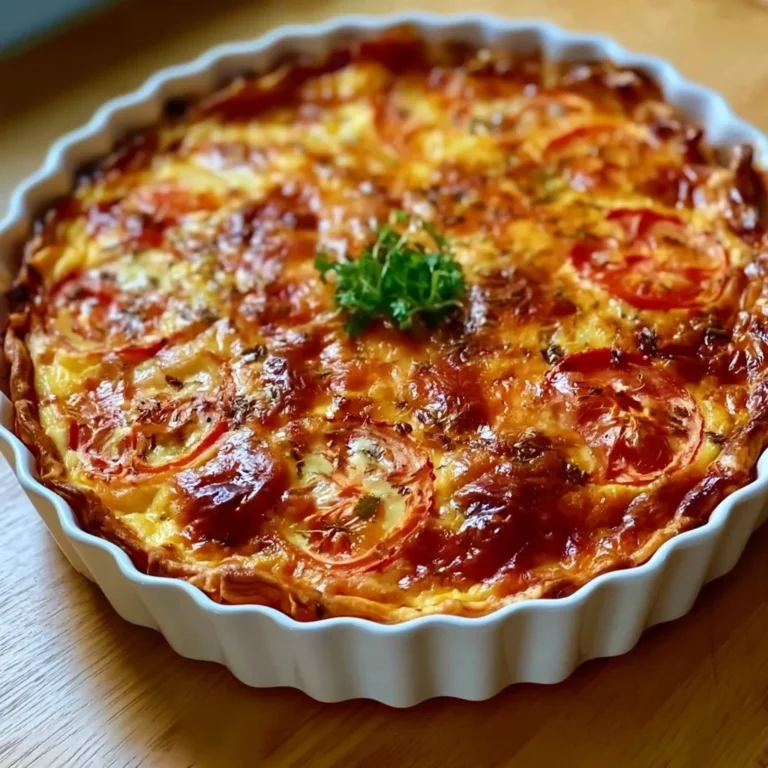 Quiche sans pâte au thon et à la tomate, recette facile et délicieuse