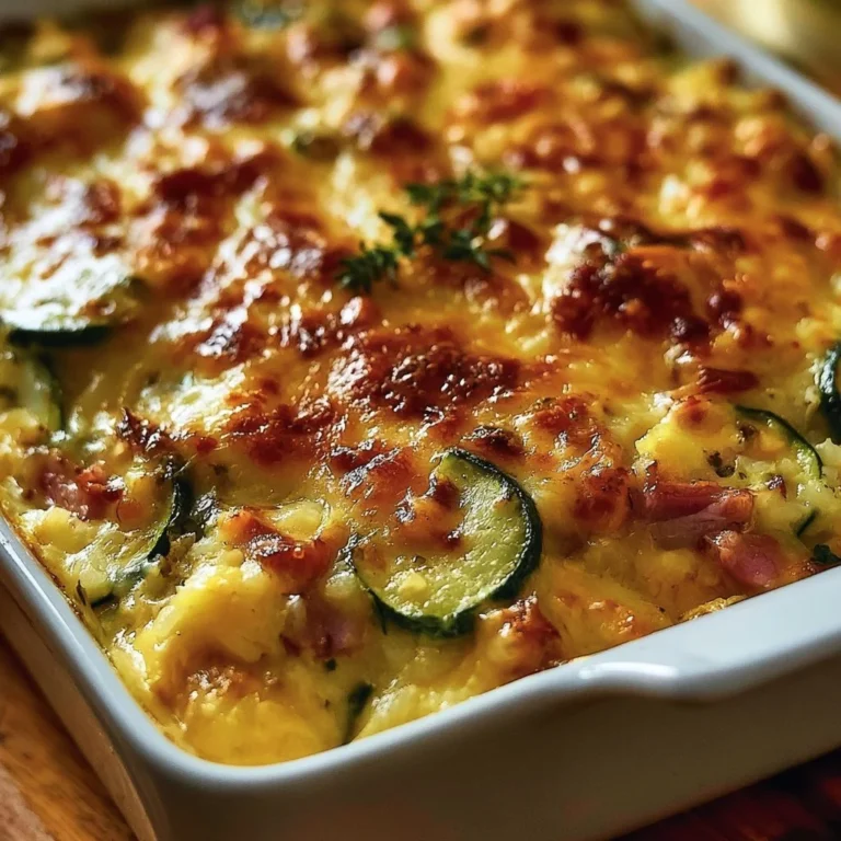 Riz aux courgettes et jambon, un plat savoureux et coloré