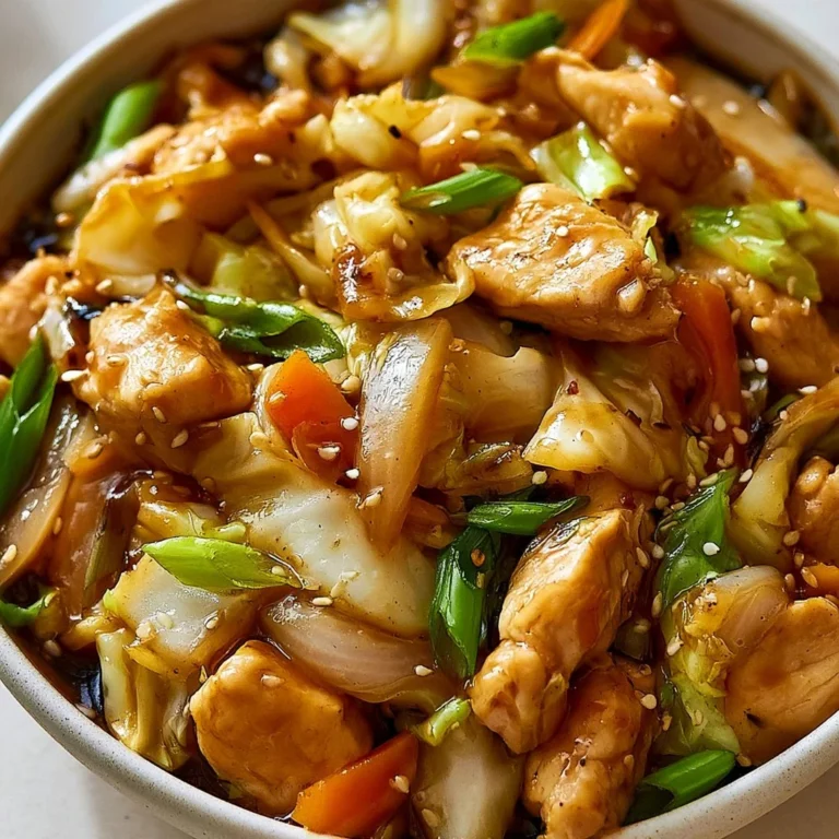 Sauté de poulet et chou savoureux préparé dans une poêle