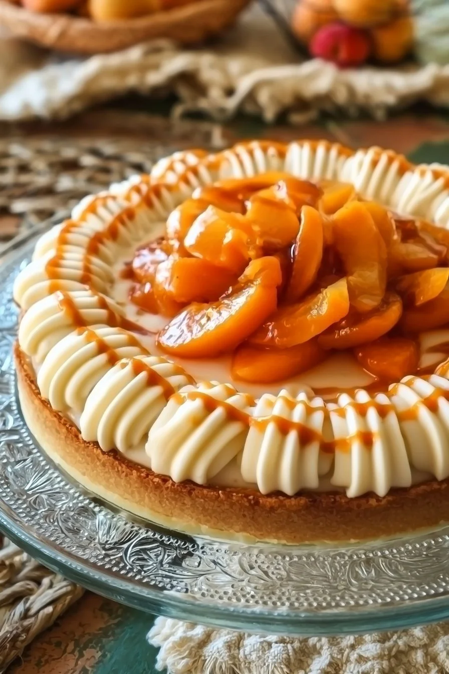 Dégustation d'une Tarte aux Abricots maison, joliment décorée