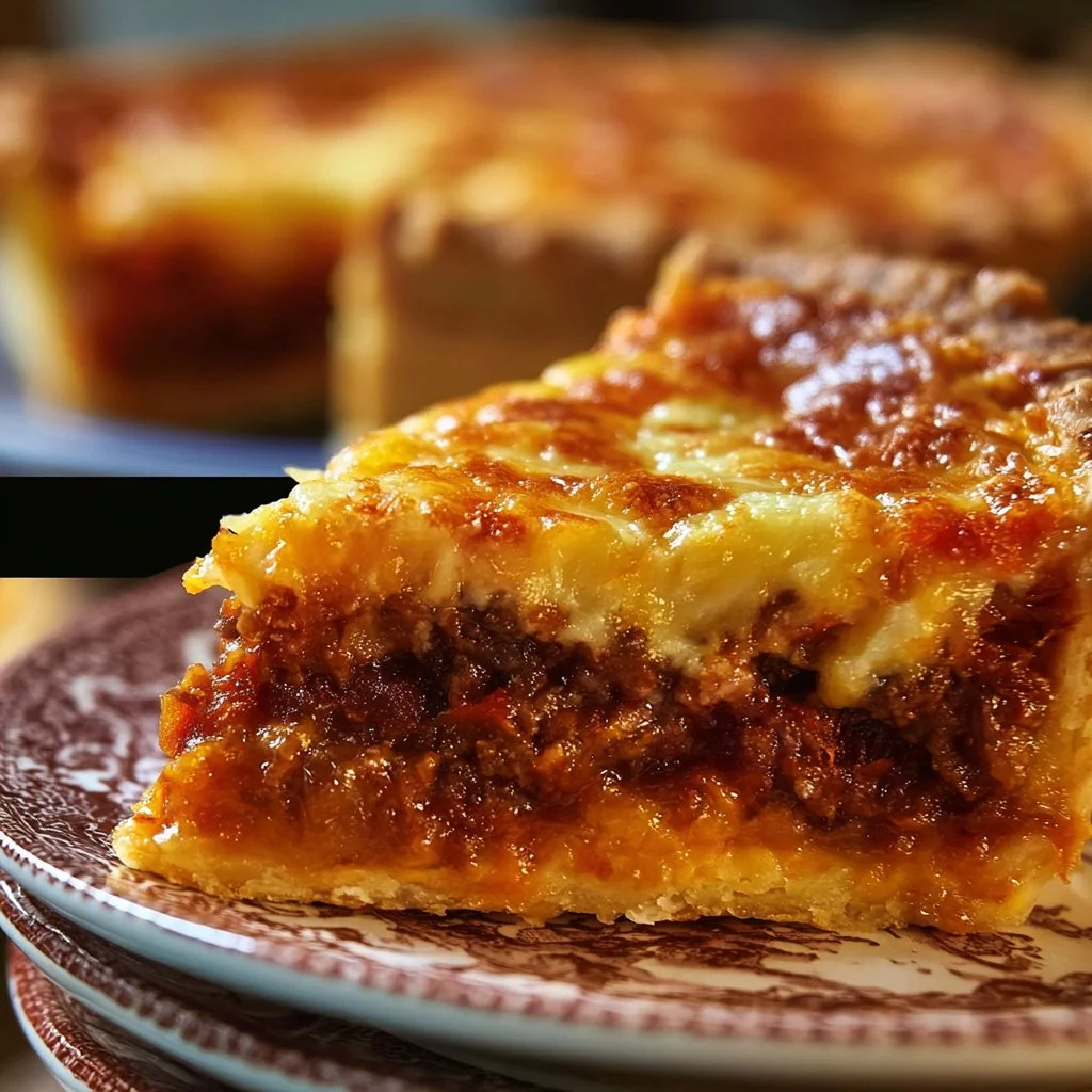 Tarte gourmande à la tomate et viande hachée