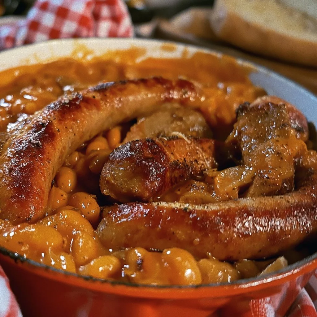 Cassoulet express préparé avec des ingrédients frais et savoureux