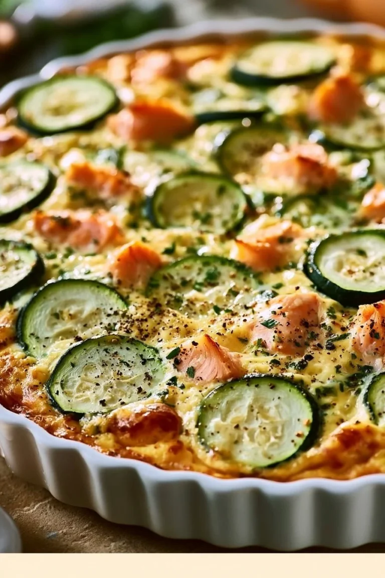 Clafoutis au Saumon et Courgettes, un plat créatif et délicieux