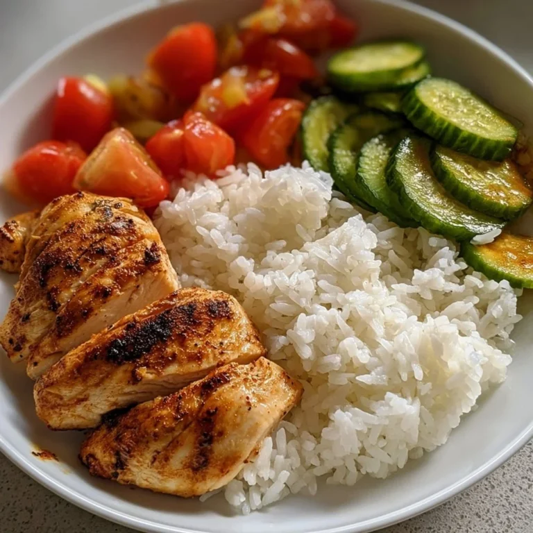 Plan simple pour débuter le régime keto avec riz et poulet.