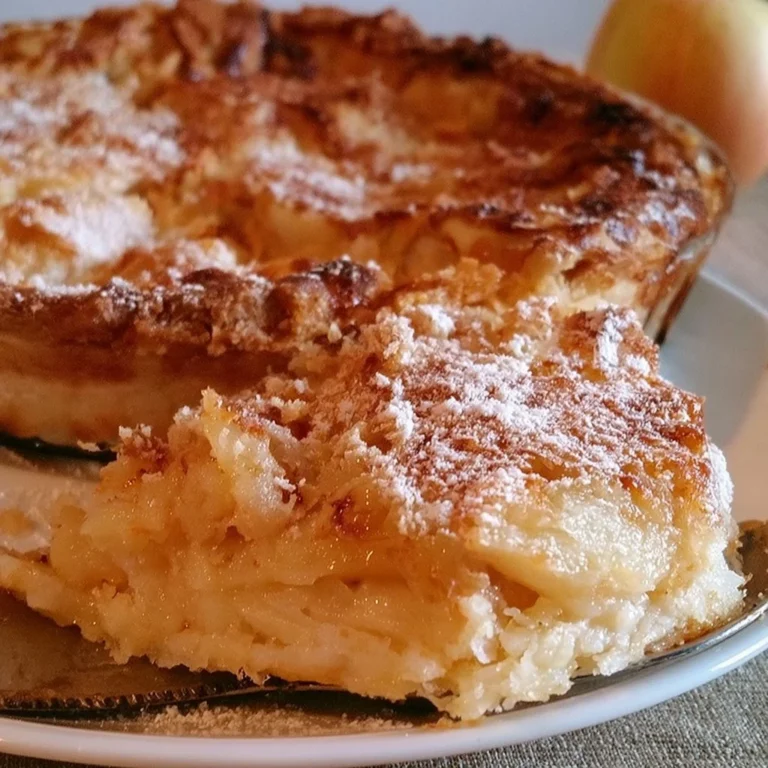 Croustade aux pommes avec croûte dorée et pommes fondantes