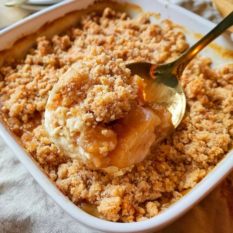 Crumble aux Pommes frais dans un plat en céramique