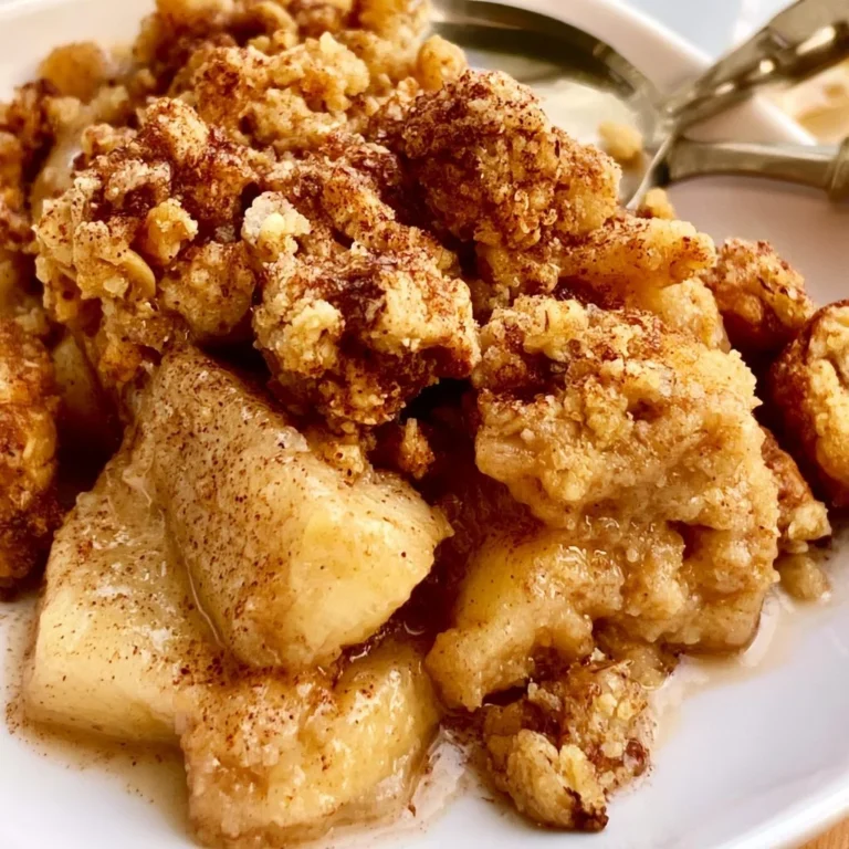 Crumble aux pommes à l'ancienne sans flocons d'avoine, dessert savoureux