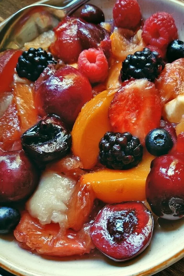 Fruits colorés grillés sur plancha, un dessert savoureux et original