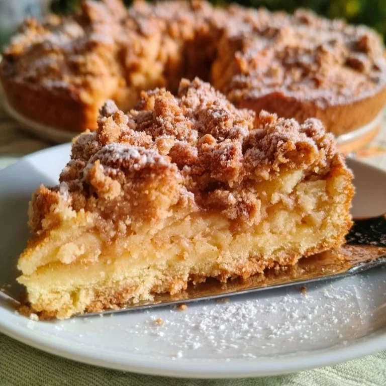 Gâteau aux pommes d'Oma avec streusel, dessert moelleux et délicieux