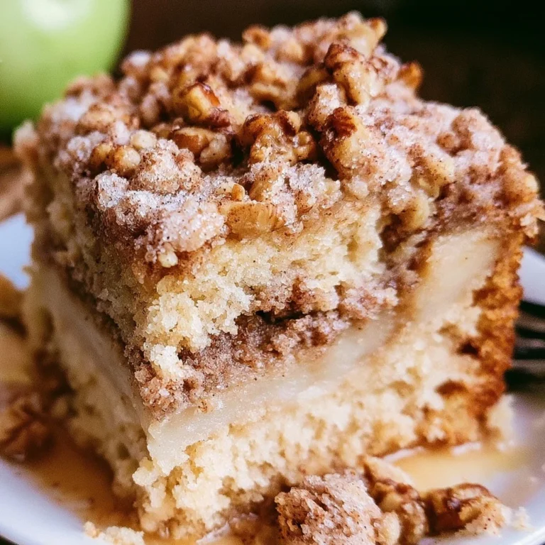 Gâteau Crumble aux Pommes et à la Cannelle, dessert savoureux fait maison