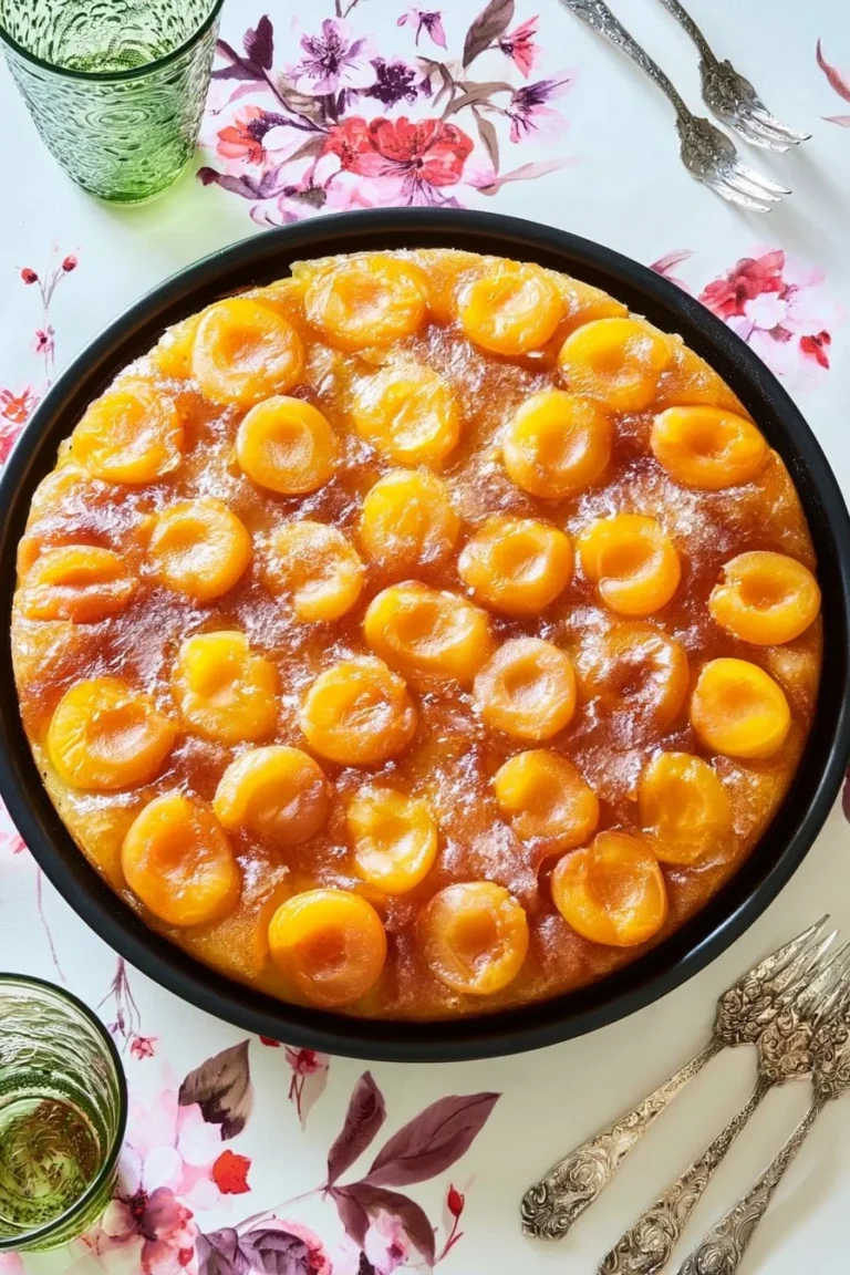 Gâteau renversé aux mirabelles et caramel, un délice sucré et fruité