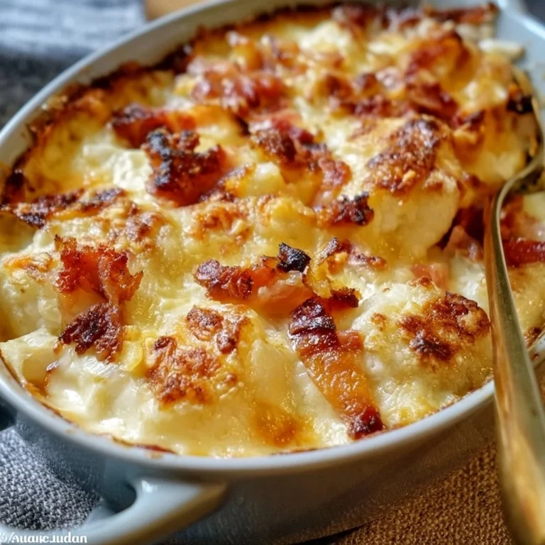 Gratin de chou-fleur aux lardons et au comté, plat savoureux et réconfortant