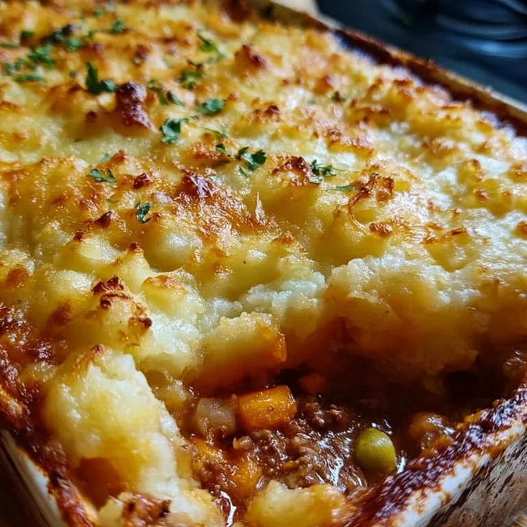 Assiette de Hachis Parmentier traditionnel avec purée et viande hachée.