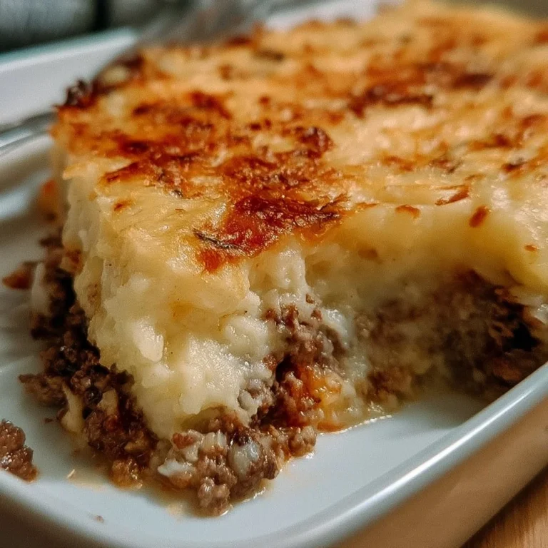 Assiette de Hachis Parmentier, plat français à base de viande et purée