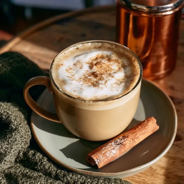 Tasse de latte de citrouille aux épices servie avec de la crème fouettée.