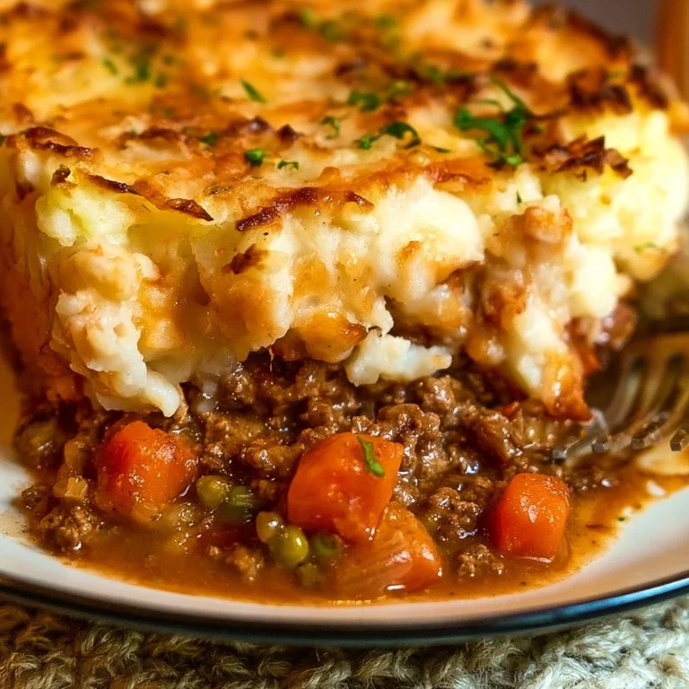 Photo d'un délicieux Shepherd's Pie fraîchement cuisiné