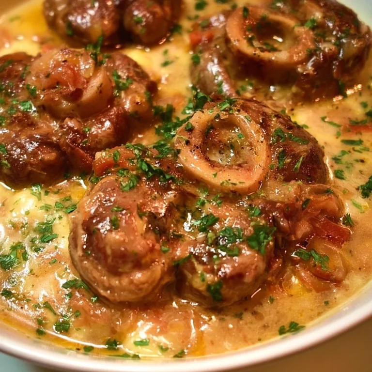 Plat d'Osso Bucco avec jarret de veau, servi avec garniture