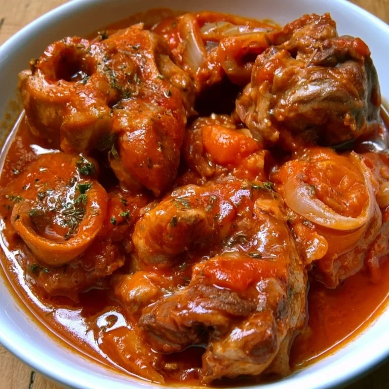 Osso Bucco à la Milanaise, plat traditionnel italien avec jarret de veau