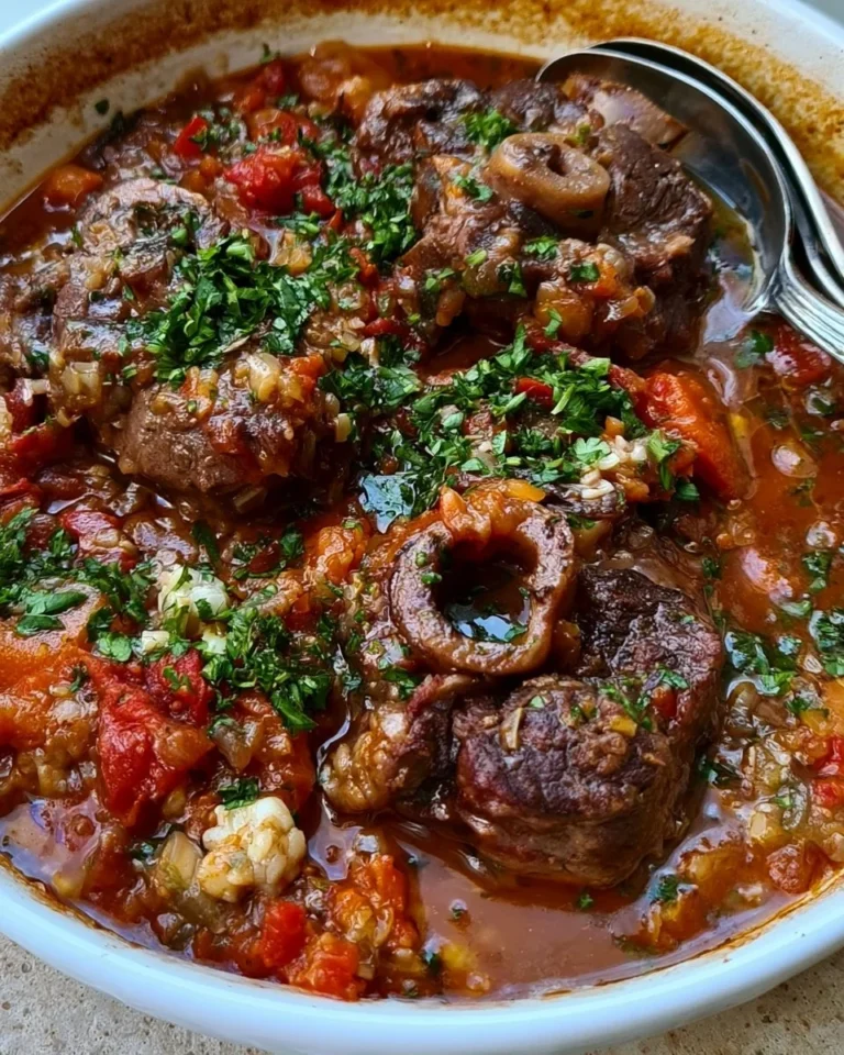 Osso Buco, un plat italien savoureux à base de jarret de veau