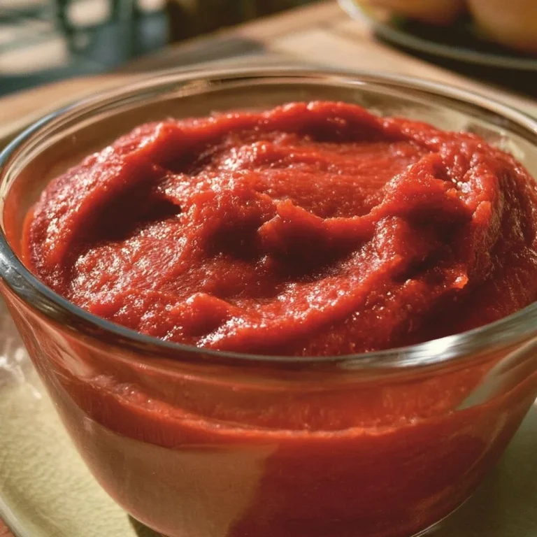 Pasta de tomate maison, sauce tomate faite maison pour vos plats italiens.