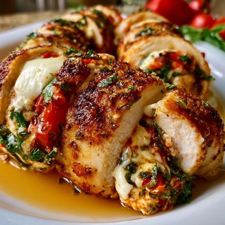 Poulet Farci façon Caprese avec tomates, mozzarella et basilic