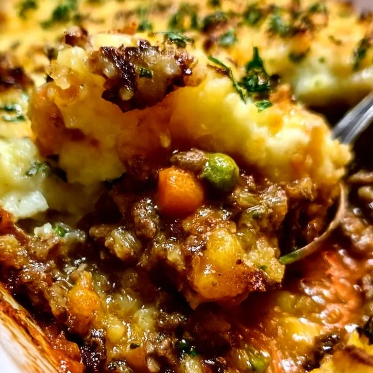 Hachis parmentier maison avec purée de pommes de terre et viande hachée
