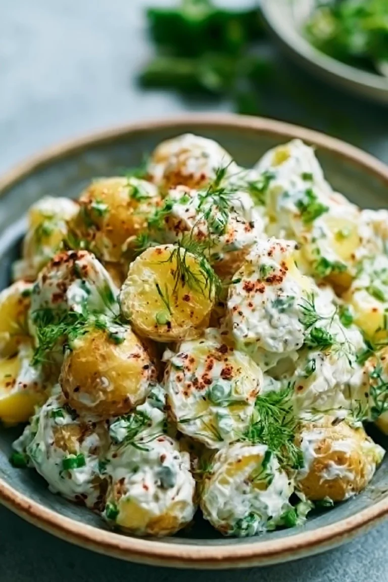 Salade de pommes de terre au yaourt selon la recette de Jamie Oliver