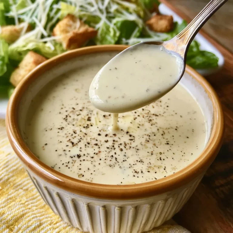 Vinaigrette César crémeuse maison pour salade