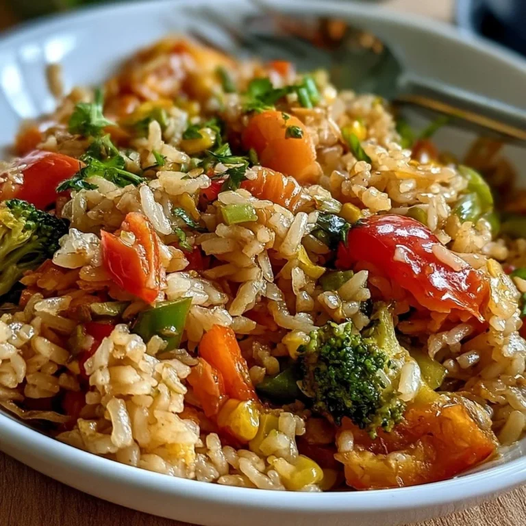 Bol de riz sauté aux légumes colorés et appétissants