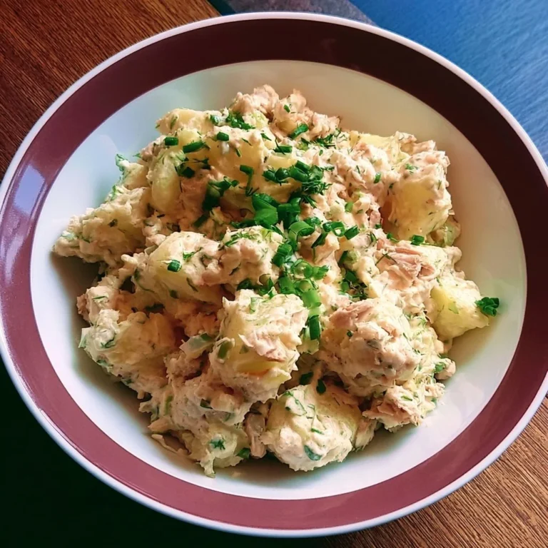 Salade de pommes de terre au thon et Boursin, fraîche et savoureuse