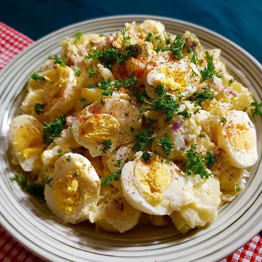 Recette de Salade Pommes de Terre avec œufs durs