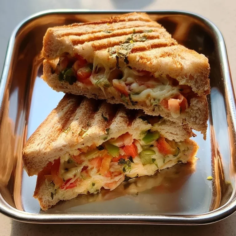 Sandwich au fromage de poivron et paprika
