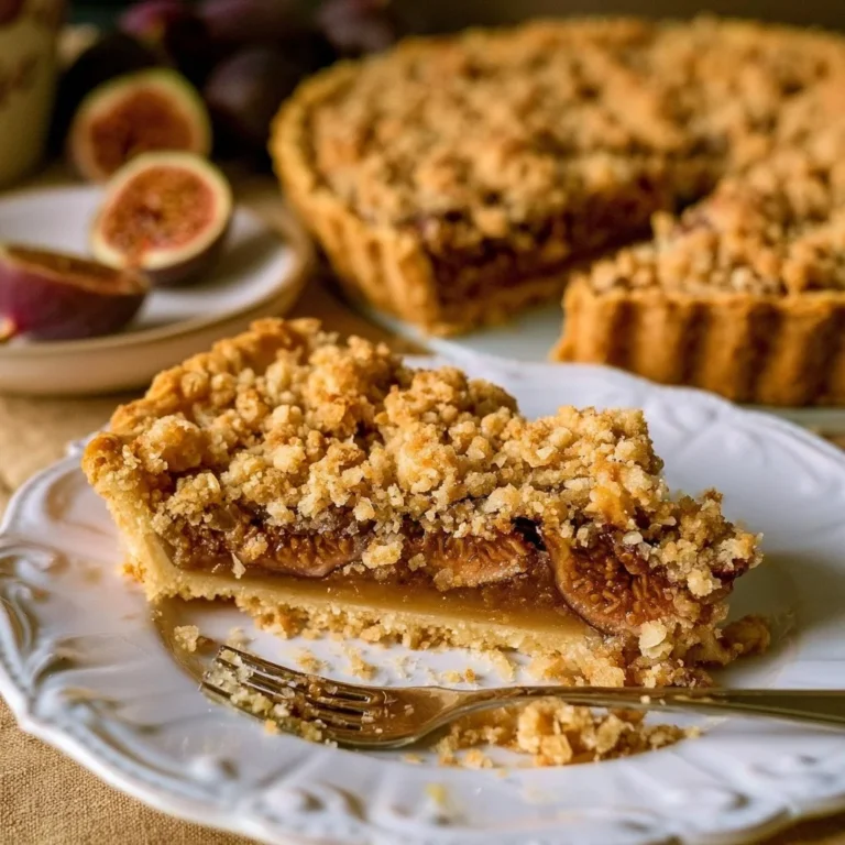 Tarte Crumble aux Figues Fraîches, dessert savoureux et joli