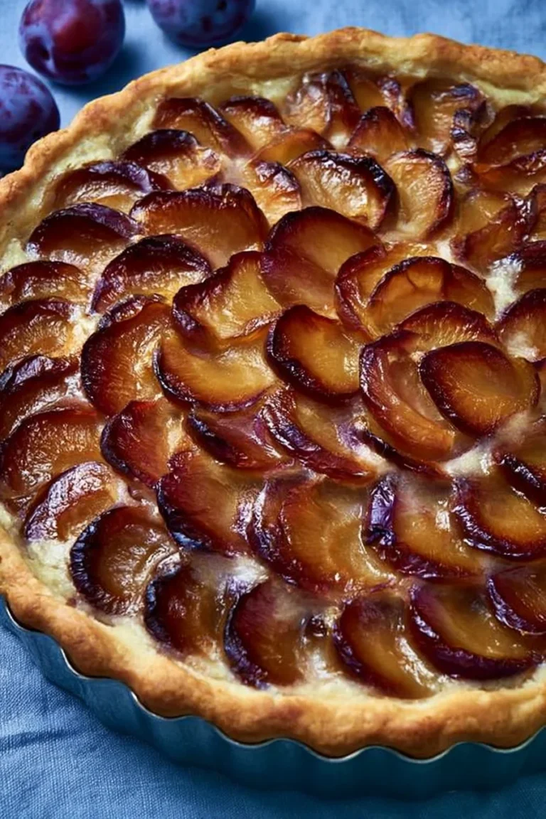 Tarte fine aux mirabelles, dessert gourmand fait maison