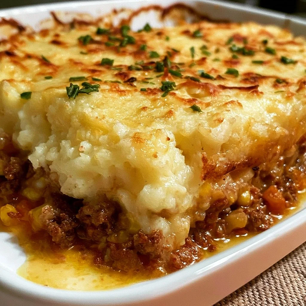 Plat savoureux de Hachis Parmentier, préparation avec viande et purée de pommes de terre.