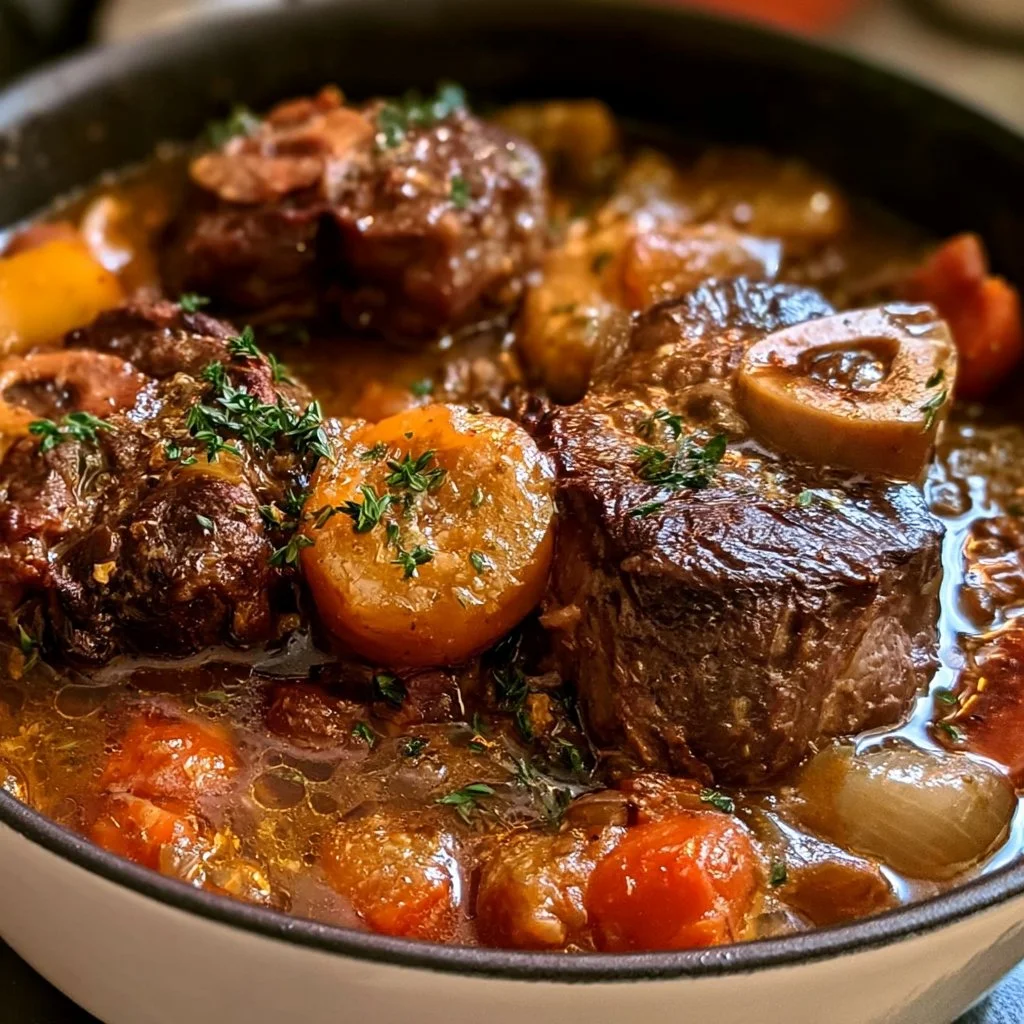 Plat d'Osso Buco de Bœuf savoureux pour des soirées dîners douillettes