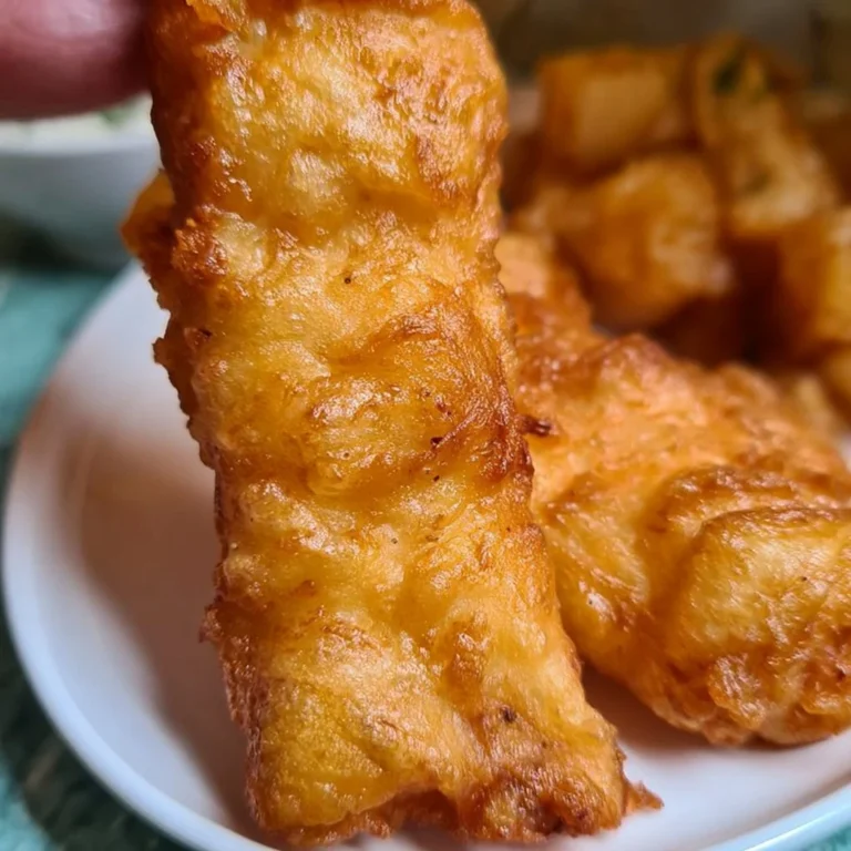 Recette maison de poisson et frites avec une pâte croustillante à la bière.