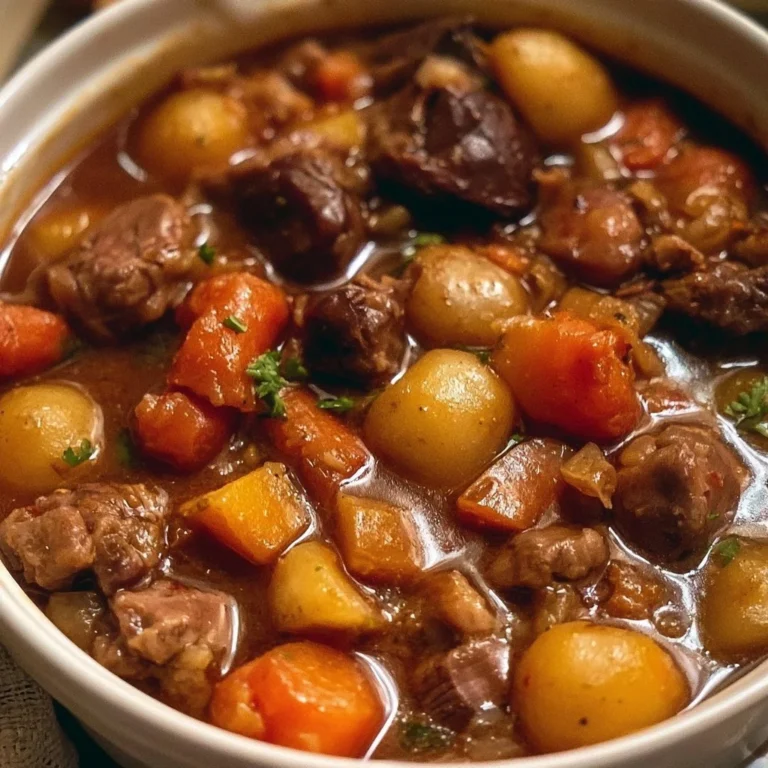 Ragoût de mouton fondant délicieux servi dans un plat traditionnel.