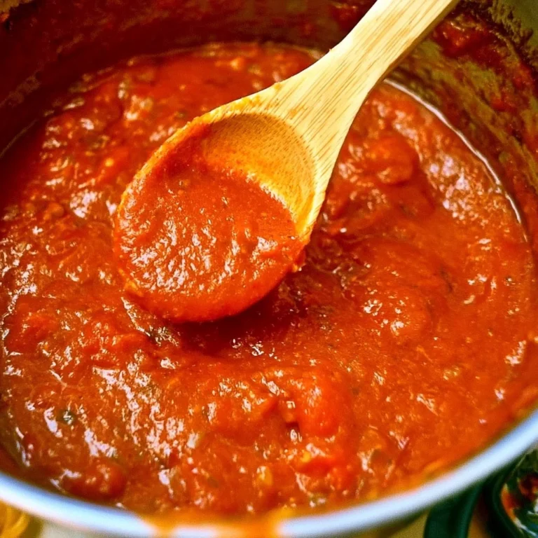 Recette de sauce marinara maison avec des tomates fraîches.